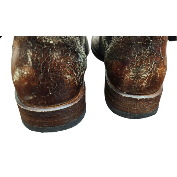 Sendra Engineer Boots 8601 Women’s 7 Brown Distressed Leather Goodyear Welt - Picture 8 of 14